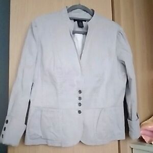 Feminine Blazer with Peplum Details Sz 12
